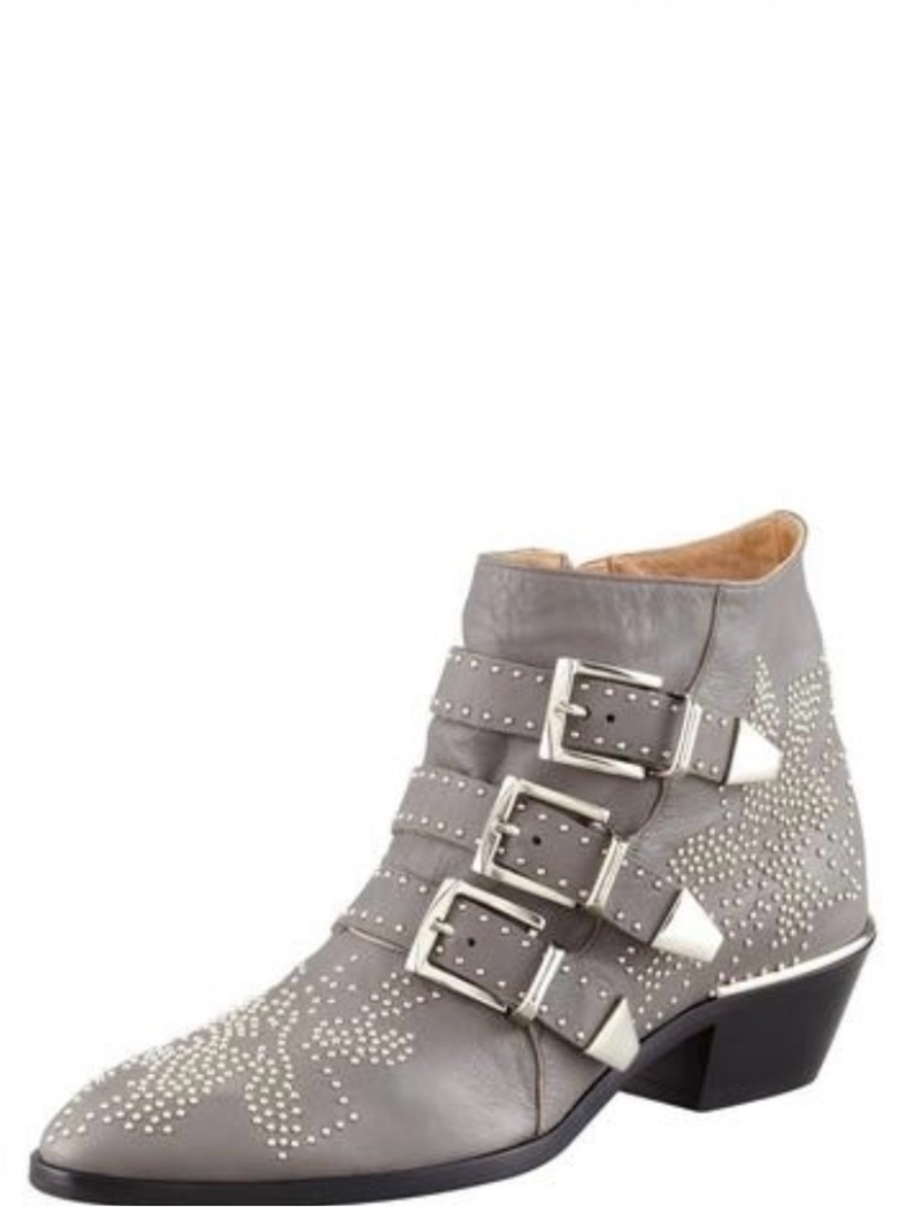 Authentic Chloe Susanna Short Studded Boot 38.5
